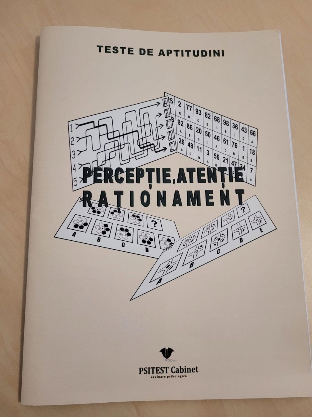 Caiet de teste de aptitudini PSITEST: percepție, atenție, raționament